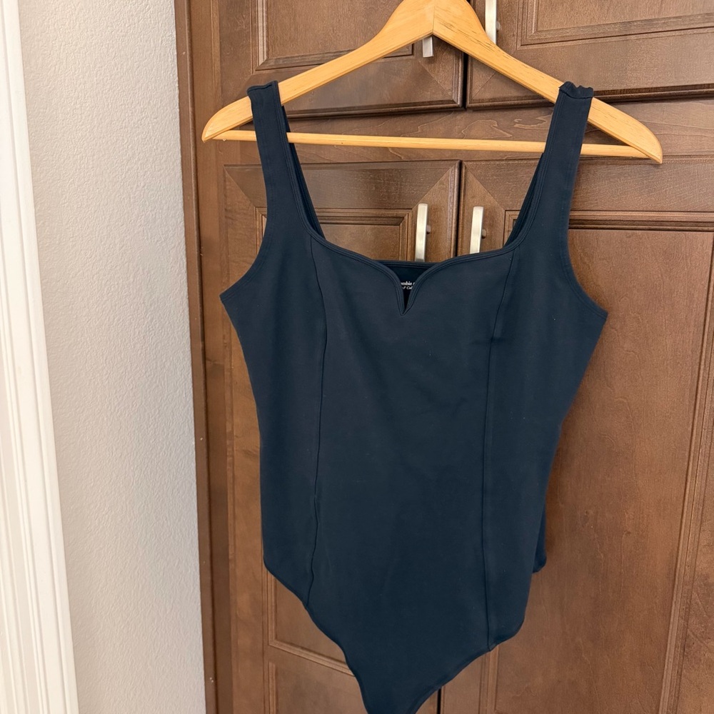 Abercrombie & Fitch Black Soft Collection bodysuit